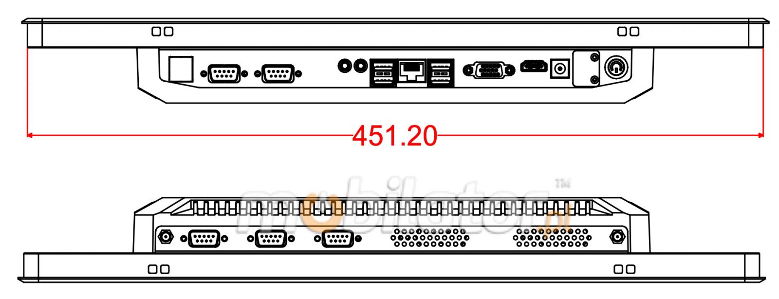 BiBox 185-I510 18.5 cala dotykowy przemysowy komputer panelowy